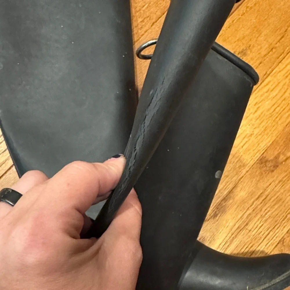 Classic Juicy Couture Black Tall Rain Boots
